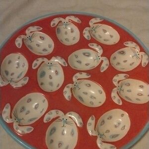 Nantucket Pottery Easter Bunny plate